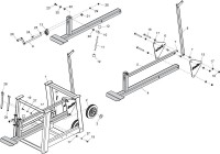 Altrad Belle MS 500 Bench Saw Spare Parts - Lower Frame