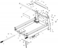 Altrad Belle MS 500 Bench Saw Spare Parts - Upper Frame