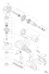 Makita 9564P 115MM ANGLE GRINDER Spare Parts