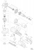 Makita 9565P 125MM ANGLE GRINDER Spare Parts