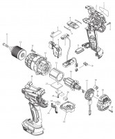 Makita BDF448 CORDLESS DRIVER DRILL Spare Parts