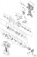 Makita BFT022F CORDLESS SCREWDRIVER Spare Parts