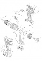 Makita BHP459 CORDLESS HAMMER DRIVER DRILL Spare Parts