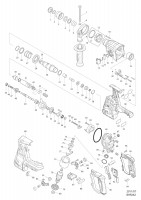 Makita BHR262 26MM CRDLS COMBINATION HAMMER Spare Parts