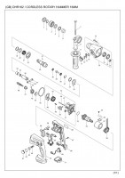 Makita DHR162 CORDLESS ROTARY HAMMER 16MM Spare Parts