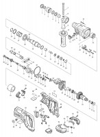 Makita DHR241 CORDLESS COMBINATION HAMMER Spare Parts