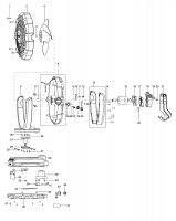 Makita DCF102 CORDLESS FAN Spare Parts