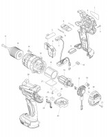 Makita DDF458 CORDLESS DRIVER DRILL Spare Parts