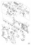 Makita DFR550 CORDLESS AUTO FEED SCREWDRIVER Spare Parts