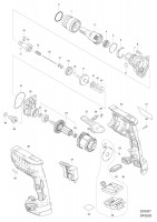 Makita DFS250 CORDLESS SCREWDRIVER Spare Parts