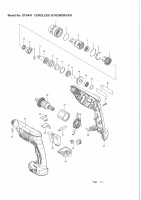 Makita DFS441 CORDLESS SCREWDRIVER Spare Parts