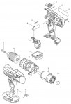 Makita DHP453 CORDLESS PERCUSSN-DRIVER DRILL Spare Parts