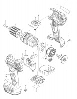 Makita DHP485 CORDLESS HAMMER DRIVER DRILL Spare Parts