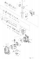 Makita DHR171 17MM CORDLESS ROTARY HAMMER Spare Parts