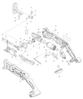 Makita DJR185 CORDLESS RECIPRO SAW Spare Parts