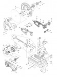 Makita DLW140 355MM DC PORTABLE CUT-OFF Spare Parts