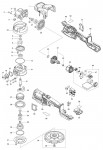 Makita DPO600 150mm Dc Random Orbit Polisher Spare Parts