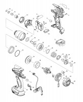 Makita DTD134 Cordless Impact Driver Spare Parts