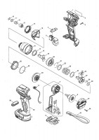 Makita DTD148 Cordless Impact Driver Spare Parts