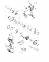 Makita DTD171 Cordless Impact Driver Spare Parts