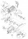 Makita DUC252 250mm Cordless Chain Saw Spare Parts