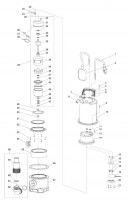 Makita PF1110 Submersible Pump Spare Parts