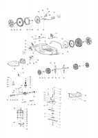 Makita PLM5113N Self Propelled Petrol Lawn Mower Spare Parts