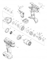 Makita TD126D Cordless Impact Driver Spare Parts