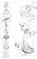 Makita VC2211M Vacuum Cleaner Spare Parts