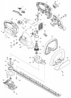 Makita DUH651 650mm Cordless Hedge Trimmer Spare Parts