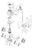 Makita M3600 Router Spare Parts