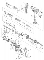 Makita M8701 26mm Combination Hammer Spare Parts