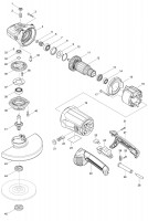 Makita M9001 230mm Angle Grinder Spare Parts