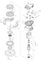 Makita M9204 125mm Random Orbit Sander Spare Parts