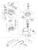 Makita VC3012L Vacuum Cleaner Spare Parts