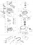 Makita VC3012M Vacuum Cleaner Spare Parts