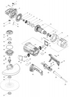 Makita GA9060 230Mm Angle Grinder Spare Parts