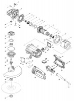 Makita GA9062R 230Mm Angle Grinder Spare Parts