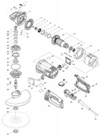 Makita GA9063R 230Mm Angle Grinder Spare Parts