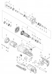 Makita GD0801C Die Grinder Spare Parts