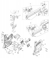 Makita GN420C Cordless Concrete Nailer Spare Parts