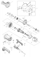 Makita GS6000 150Mm Straight Grinder Spare Parts