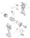 Makita HP332D Cordless Hammer Driver Drill Spare Parts