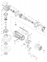 Makita MT962 115Mm Angle Grinder Spare Parts