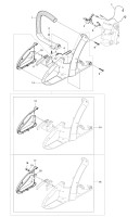 Makita PS45 Engine Chain Saw Spare Parts