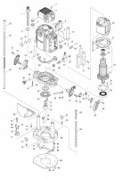 Makita RP2303FC Router Spare Parts