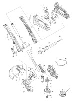 Makita Dur193 Cordless Grass Trimmer Spare Parts