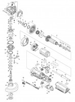 Makita Ga5091 125Mm Angle Grinder Spare Parts