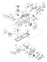 Makita Kp001G 82Mm Cordless Planer Spare Parts