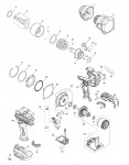 Makita Tw001G Cordless Impact Wrench Spare Parts